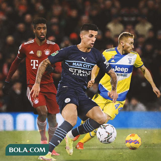 Ilustrasi - Kingsley Coman, Joao Cancelo, Dejan Kulusevski