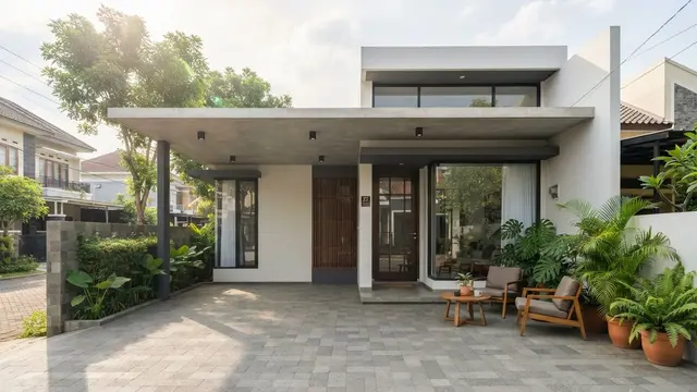 Model Carport Minimalis yang Tidak Terlihat Seperti Area Parkir