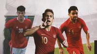 Elkan Baggot, Egy Maulana Vikri dan Asnawi Mangkualam. (Bola.com/Dody Iryawan)