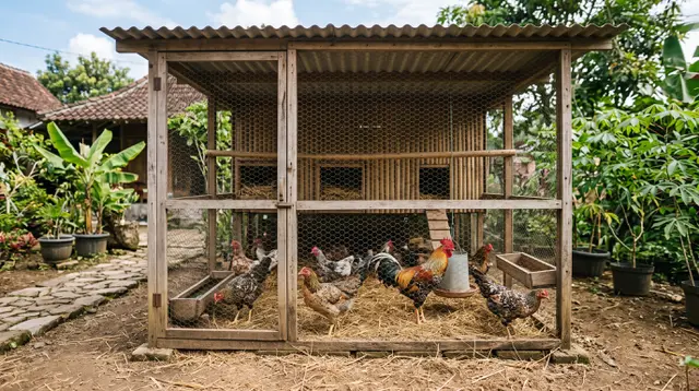 10 Ide Kandang Ayam yang Mudah Dibersihkan Setiap Hari, Bebas Bau