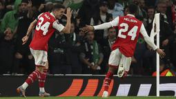Arsenal unggul lebih dulu berkat gol Granit Xhaka di babak pertama. (AP Photo/Ian Walton)