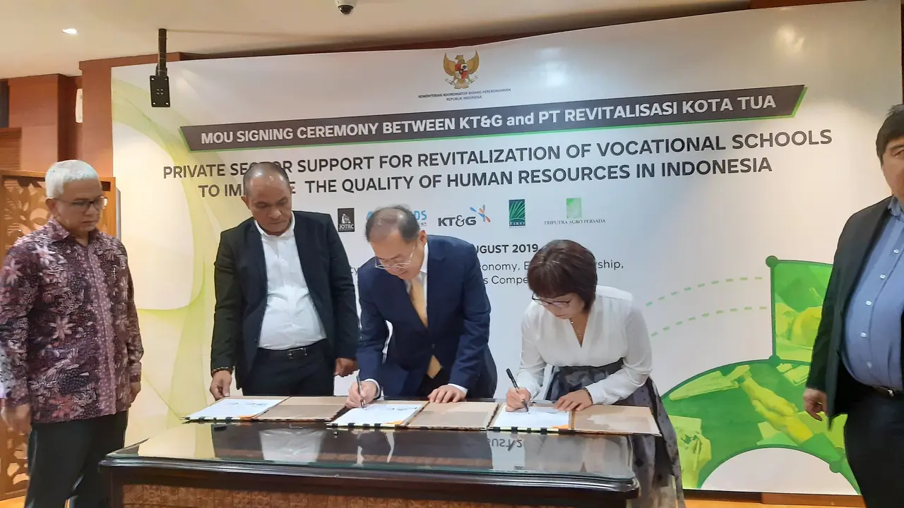 Kementerian Koodinator Bidang Perekonomian melakukan kerja sama dengan salah satu perusahan Korea yaitu Korean Tobacco & Ginseng (KT&G).