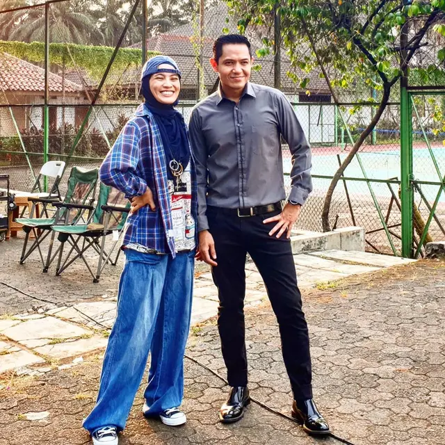 6 Potret Dude Harlino dan Alyssa di Lokasi Syuting Samudra Cinta, Selalu Kompak