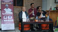 Komunitas Tugiman ID bersama Kedan Ganjar menggelar diskusi dengan tajuk “UMKM Naik Kelas” di Tona Caffe and Resto Silangit, Tapanuli Utara, Sumatera Utara, pada Sabtu (23/9/2023). (Foto: Istimewa)