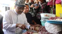 Saifullah Yusuf (Gus Ipul) memanfaatkan masa kampanye untuk mengunjungi Pasar Lawang dan Singosari di Kabupaten Malang dengan memperkenalkan cara mencoblos yang benar kelak ketika di TPS dan pilih yang di sebelah kanan.