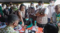 Menteri Kesehatan RI Budi Gunadi Sadikin meresmikan Pusat Kesehatan Masyarakat Pembantu (Pustu) Plus Dusun Aik Mual, Kecamatan Lembar, Kabupaten Lombok Barat pada Sabtu, 25 Juni 2022. (Dok Kementerian Kesehatan RI)