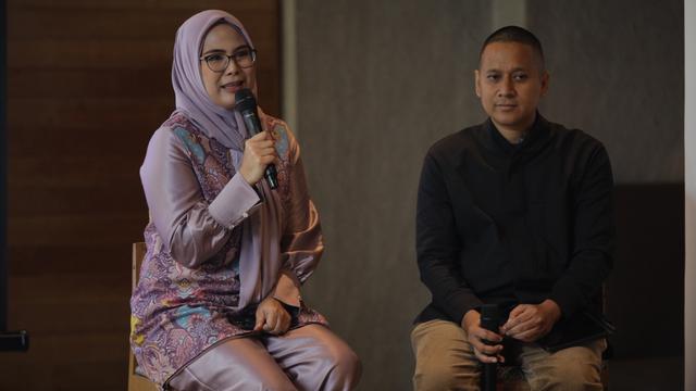 Nina Nugroho dalam konferensi pers dan re-launching lini busana Esensia by Nina Nugroho di Jakarta Selatan, 27 Oktober 2022. (Foto: Koleksi Pribadi Nina Nugroho)
