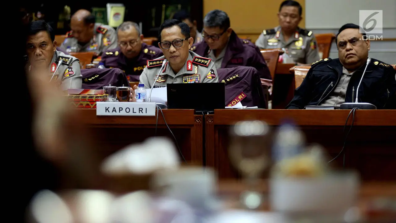 Kapolri Tito Karnavian RDPU dengan Komisi III DPR