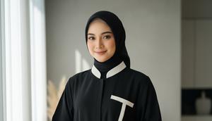 Desain Gamis Abaya Simple tapi Terlihat Mahal (AI)