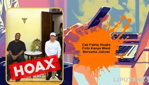 Cek Fakta: Hoaks Foto Kanye West Bersama Jokowi