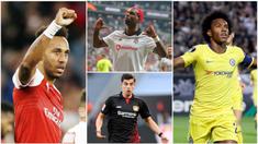 Berikut ini daftar top scorer sementara Liga Europa 2018/2019. Pierre-Emerick Aubameyang, Wissam Ben Yedder dan Ever Banega berada di posisi atas dengan koleksi 2 gol. (Foto-foto Kolase AP dan AFP).