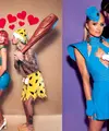 Super gemas! Pasangan Justin Bieber dan Hailey Biber kompak pakai kostum ala Pebbles dan Bamm-Bamm dari kartun klasik The Flintstones. [@justinbieber]
