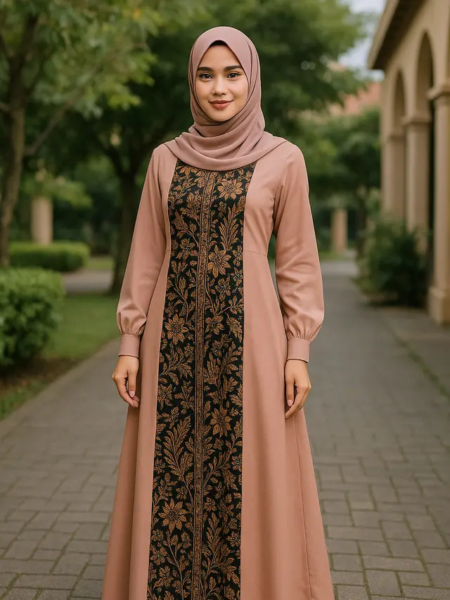 8 Model Batik Kombinasi Polosan Lengan Panjang Terbaru 2025, Anggun dan Modern