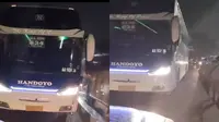 Bus ngeblong (Instagram/@dashcamindonesia)