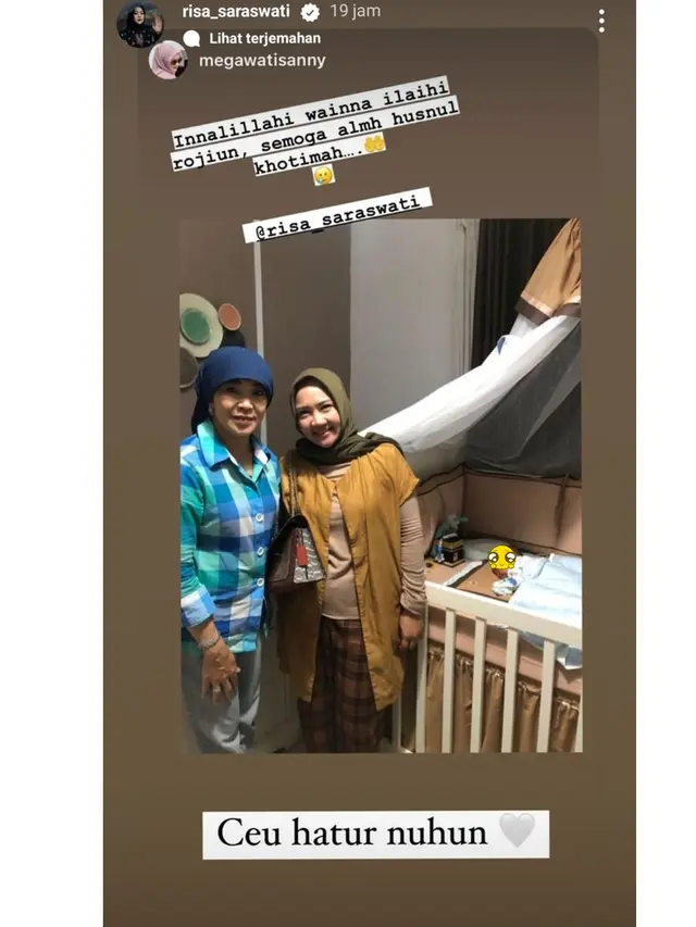 Ibunda Risa Saraswati Meninggal Dunia dalam Keadaan Tidur, Ini 6 Potret Kenangannya
