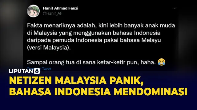 Malaysia Panik Bahasa Indonesia Kian Mendominasi