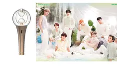 Ateez sebelumnya pernah memiliki light stick, dan pada September lalu merilis versi terbarunya. Bila edisi pertama menampilkan desain kompas, maka dalam light stick terbaru ini diletakkan sebentuk jam pasir di bagian kepalanya.  (KQ Entertainment via Soompi)