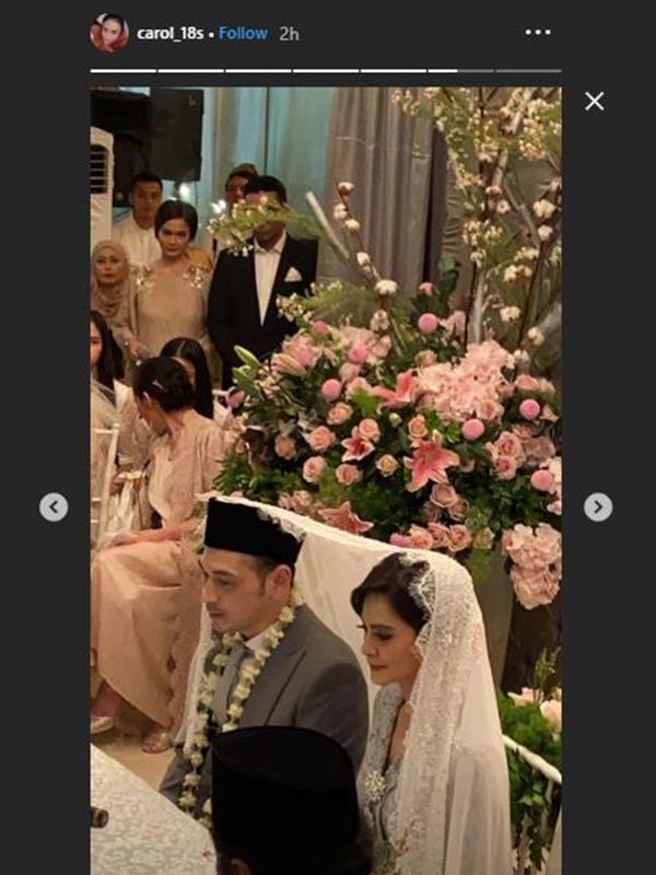Cut Tari dan Richard Kevin resmi menikah hari ini Kamis (12/12/2019) dan resepsi dilakukan di Taman Kadjoe, Ampera, Jakarta Selatan. (Sumber: Instagram/@carol_18s)