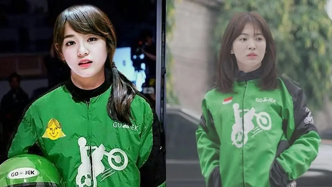 Kumpulan Potret Artis Korea yang Terlihat Menawan saat Berpakaian Seperti Driver Ojol
