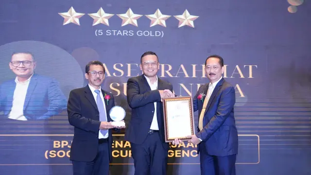 Bukti Tata Kelola Unggul, BPJS Ketenagakerjaan Sabet Penghargaan 5 Stars Gold di Ajang GRC & Leadership Award 2025