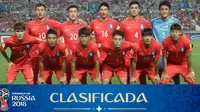 Timnas Korea Selatan memastikan diri lolos ke putaran final Piala Dunia 2018 setelah bermain imbang 0-0 kontra Uzbekistan pada laga terakhir Grup A kualifikasi Piala Dunia 2018 zona Asia, di Stadion Bunyodkor, Selasa (5/9/2017). (dok. FIFA)