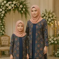 Batik Sarimbit Ibu Anak untuk Kondangan (created by AI)