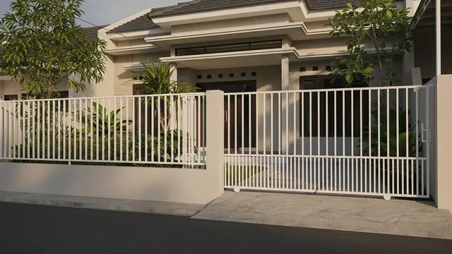 Perbandingan Pagar Laser Cut vs Pagar Besi Hollow/ Ilustrasi AI