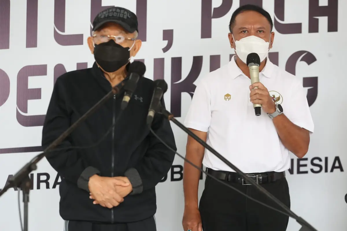 Wapres Ma'ruf Amin dan Menpora Zainudin Amali