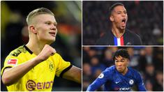 Pemain Borussia Dortmund, Erling Haaland, menjadi sorotan berkat dua golnya ke gawang PSG pada babak 16 besar Liga Champions. Di ajang Liga Champions ini ada beberapa pemain muda yang layak mendapat perhatian. Berikut ini 5 pemain muda yang layak untuk diperhatikan. (kolase foto AFP)