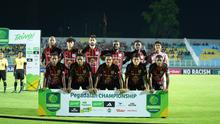 Starting XI Persipura Jayapura saat bertandang ke markas Deltras FC, Stadion Gelora Delta Sidoarjo dalam lanjutan Pegadaian Championship 2025/2026 (11/10/2025). (Dok. Persipura)