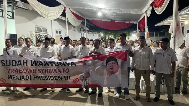 Deklarasi dukungan DPC Gerindra Kota Metro, Lampung, kepada Ketua Umum Partai Gerindra Prabowo Subianto (Istimewa)