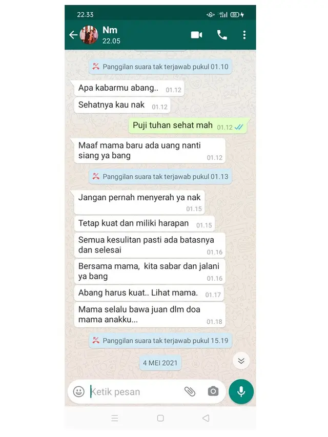6 Chat Ibu untuk Anak saat Khawatir Ini Bikin Haru