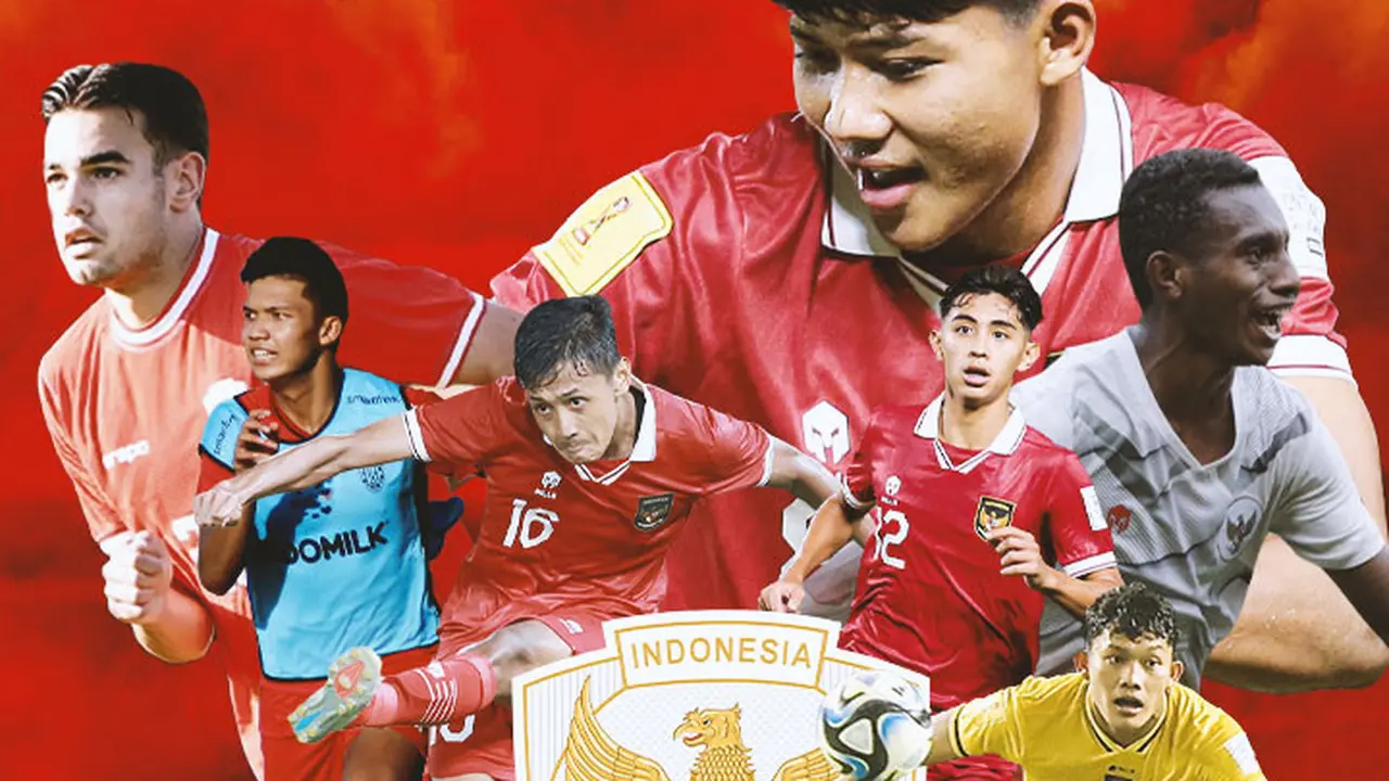 Timnas Indonesia - Ikram Al Giffari, Dony Tri Pamungkas, Kadek Arel, Felix Kamuru, Welber Jardim, Arhan Kaka, Jens Raven