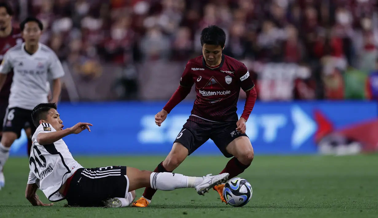Dalam lima pertemuan terakhir di J1 League, Marinos mendominasi dengan selalu meraih kemenangan, termasuk menang 3-2 di kandang Vissel awal musim ini. (Dok. JLeague)