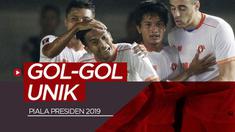 Berita video gol-gol unik yang tercipta di Piala Presiden 2019. Gol siapa sajakah itu?