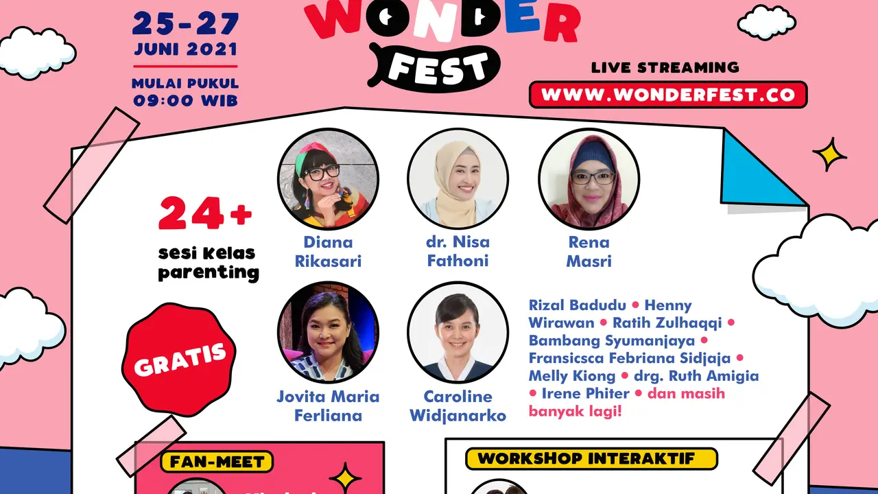 Beragam Acara Seru soal Anak dan Keluarga Bakal Hadir di Wonderfest 2021