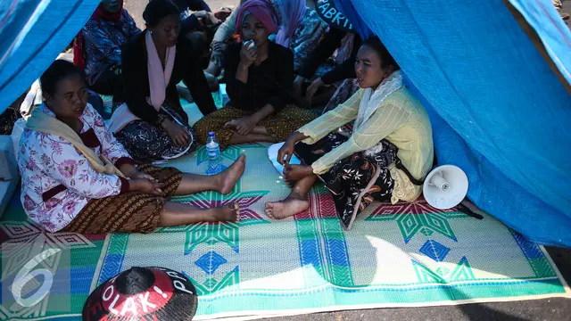 20160728- Tolak Pabrik Semen Petani Dirikan Tenda Perjuangan-Jakarta-Faizal Fanani