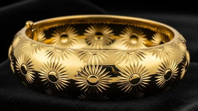 Gelang Bangle Motif Matahari Penuh