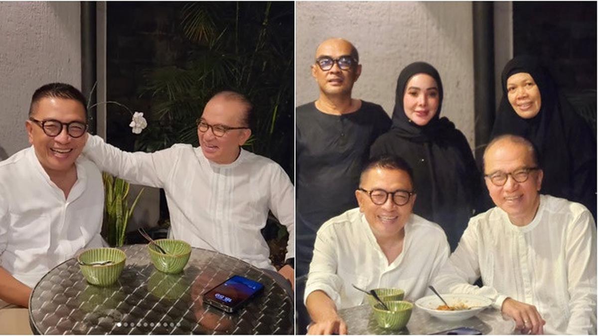 6 Potret Buka Puasa Keluarga Helmy Yahya dan Tantowi Yahya, Penuh Kehangatan