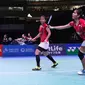 Ganda putri Indonesia Greysia Polii/Nitya Krishinda Maheswari tersingkir di perempat final Japan Open Super Series 2015 di Tokyo, Jepang, Jumat (11/10/2015). (Liputan6.com/Humas PP PBSI)