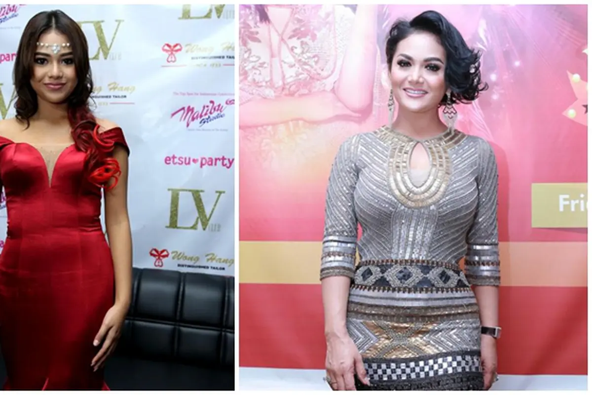 [Bintang] Aurel Hermansyah dan Krisdayanti 