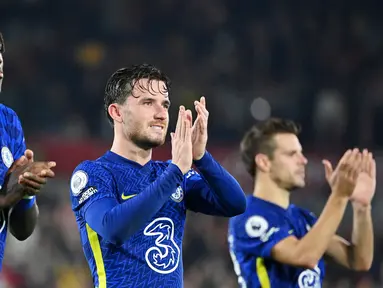 Chelsea yang bertandang ke markas Brentford di Stadion Community mampu mencuri kemenangan tipis dengan skor 1-0 pada pekan ke-8 Premier League 2021/2022. (AFP/Justin Tallis)