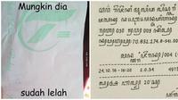 Potret Struk Belanja Tidak Jelas Ini Bikin Mikir. (Sumber: 1cak.com)