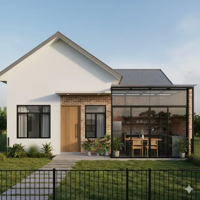 Rumah Model Dapur Samping