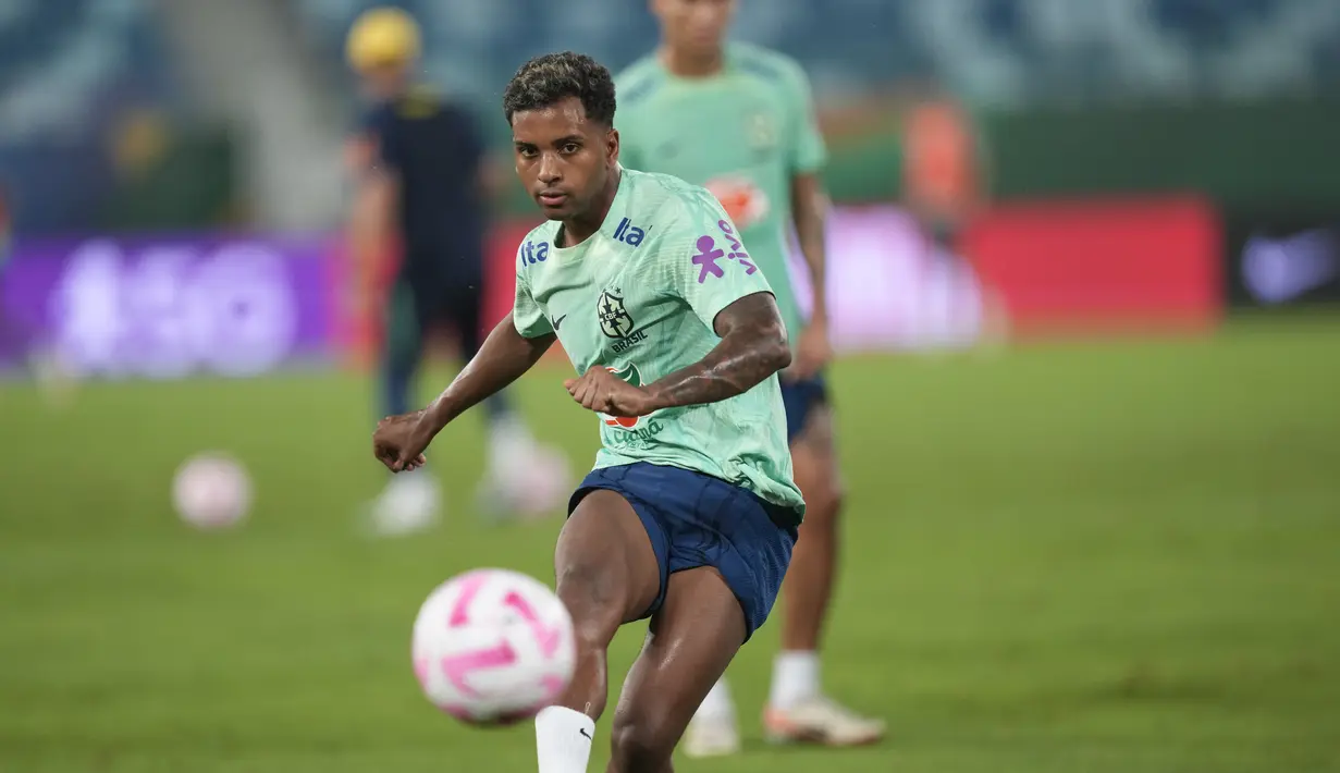 Di atas kertas, Brasil sangat difavoritkan untuk mengalahkan Venezuela sekaligus melanjutkan start sempurna mereka di Kualifikasi Piala Dunia 2026. (AP Photo/Andre Penner)