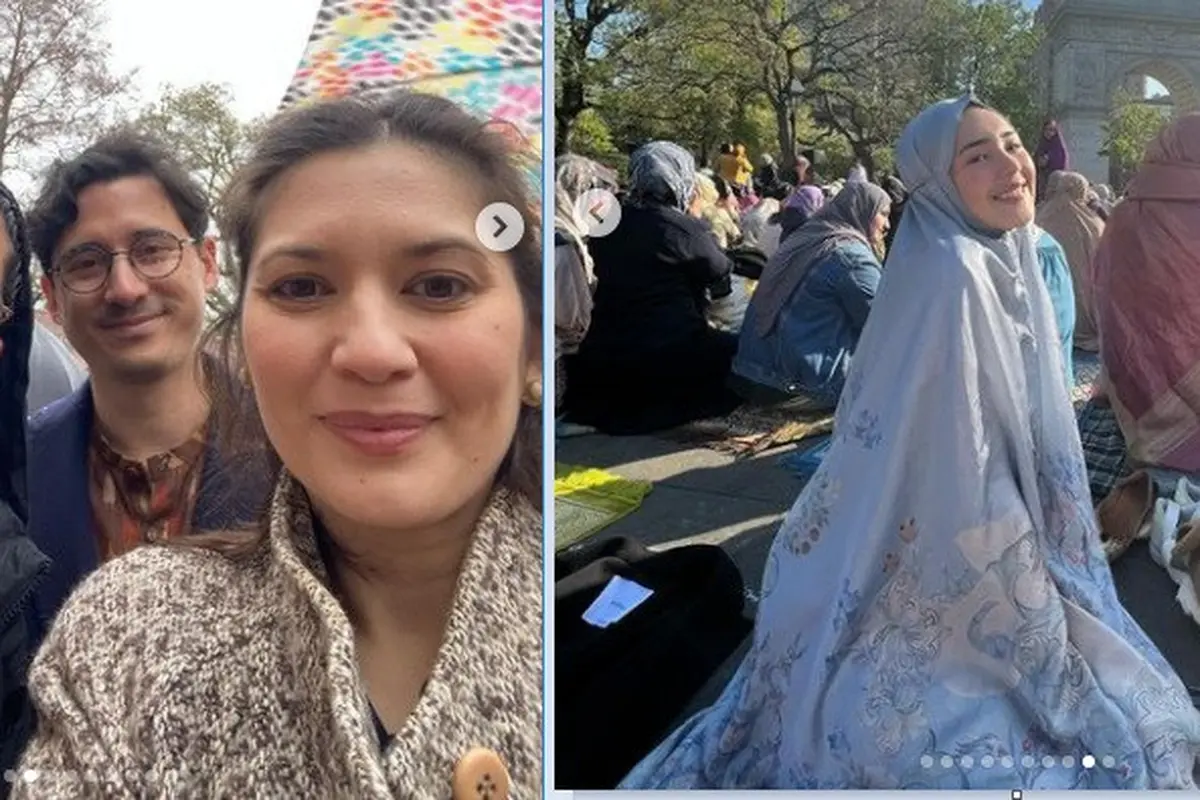 Artis lebaran Idul Fitri 2023 di luar negeri (Foto: Instagram hannahalrashid/bebystabina)