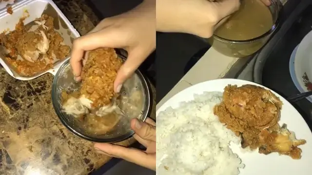 6 Potret Ayam Geprek Nyeleneh Ini Bikin Hilang Selera, Sajian Tak Menyakinkan