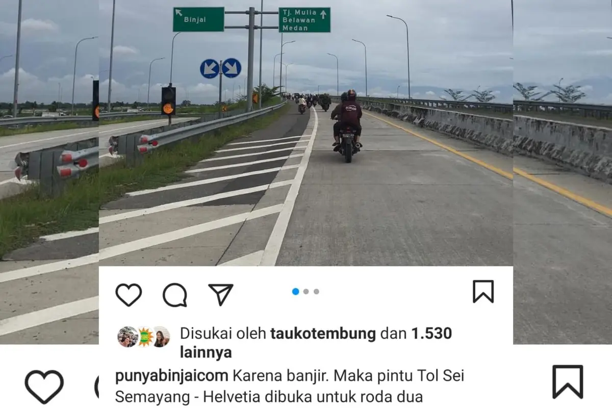 Sepeda motor Masuk tol