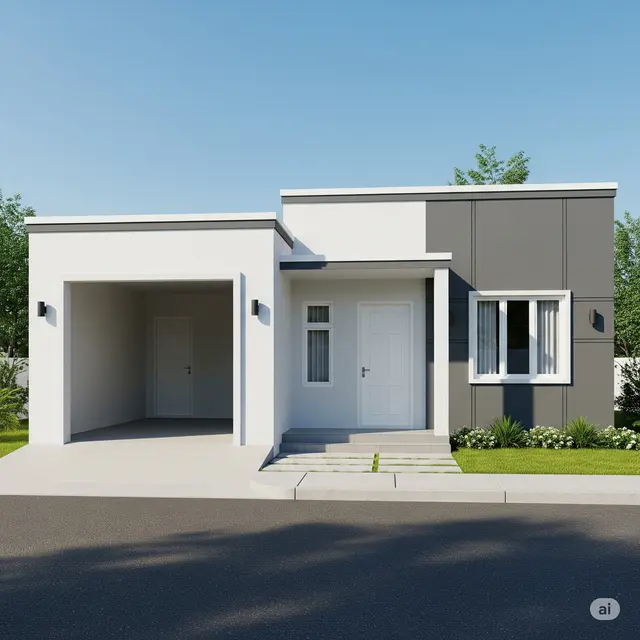 Desain Bentuk Rumah Sederhana Ukuran 4x6 yang Fungsional.