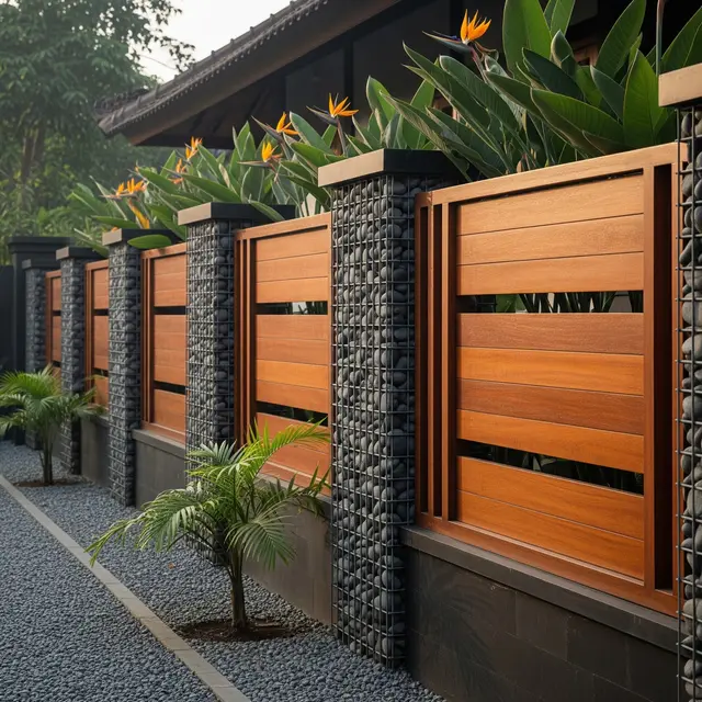 Inspirasi Pagar Rumah Kampung Tampak Mewah
